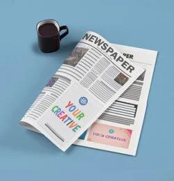 Newspaper with coffee | Ad agency in Dumdum Kolkata